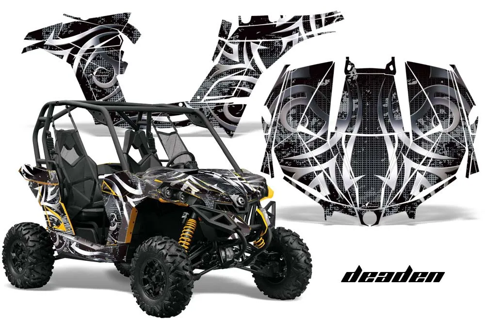Can-Am Maverick 1000 X RS R Graphic Kit - 2013-2016 Deaden Black