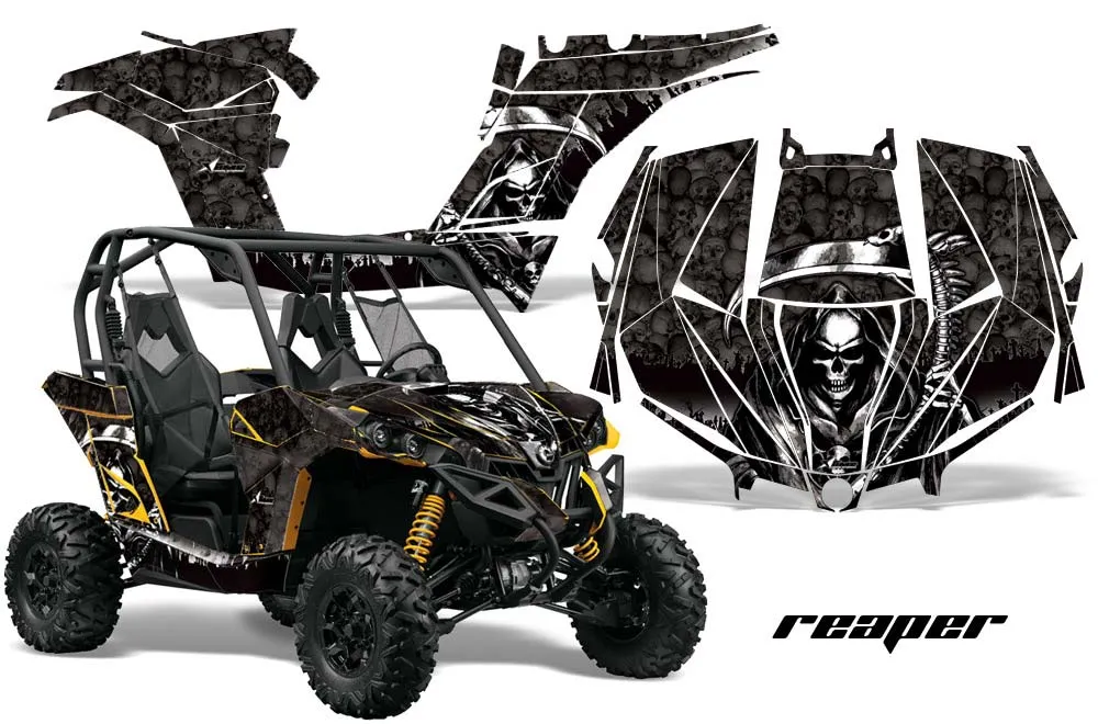 Can-Am Maverick 1000 X RS R Graphic Kit - 2013-2016 Reaper Black
