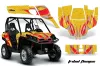 Can-Am Commander 1000 / 800 Graphic Kit - All Years Tribal Flames Red