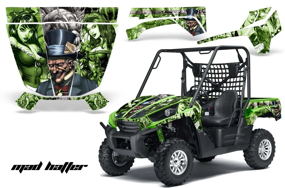 Kawasaki Teryx 750 Graphic Kit - 2007-2009 Mad Hatter Green