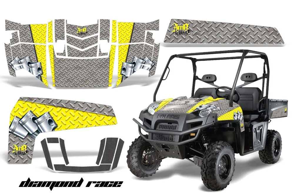 Polaris Ranger XP 500 / 800 / 900D 4x4 EFI Custom Graphic Kit - 2010-2014