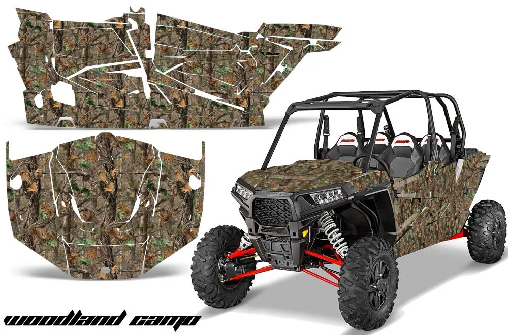 Polaris RZR 1000 XP 4 Door Graphic Kit - 2013-2018 Woodland Camo Camo