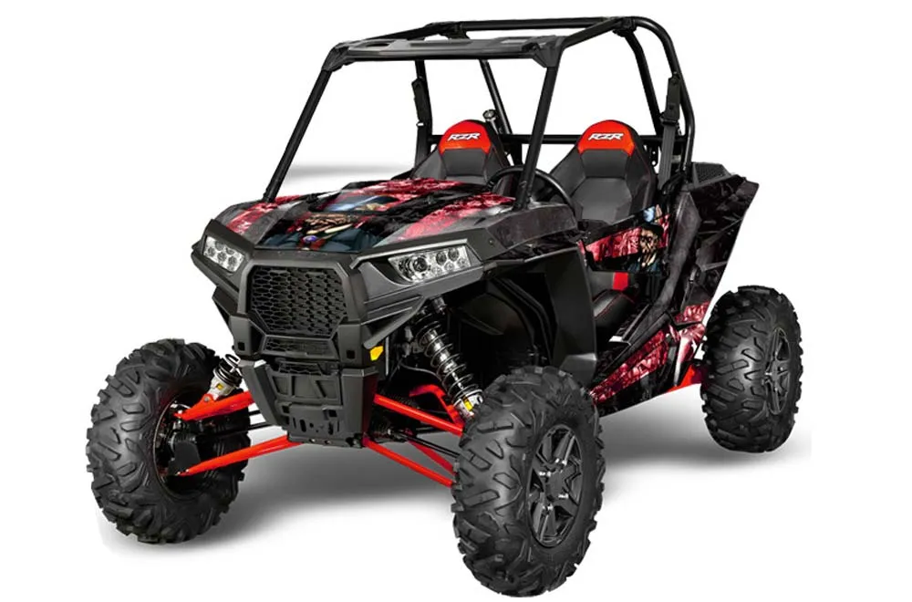 Polaris RZR 1000 XP 2 Door Graphic Kit - 2013-2018 Mad Hatter Red