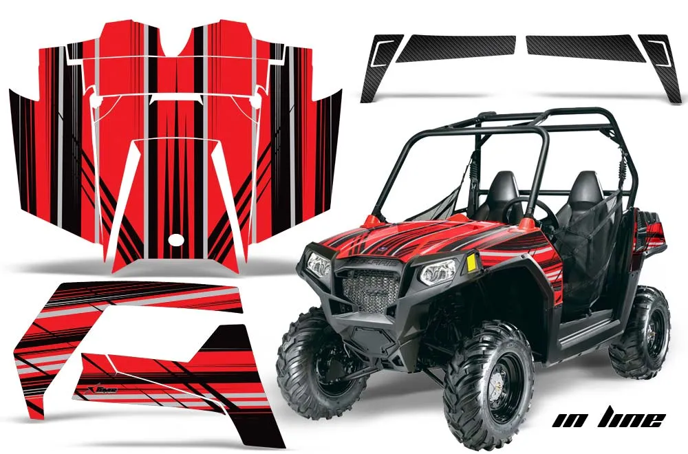Polaris RZR 570 Graphic Kit - All Years In Line Red
