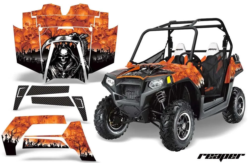 Polaris RZR 800 / 800S Graphic Kit - 2011-2014 Reaper Orange