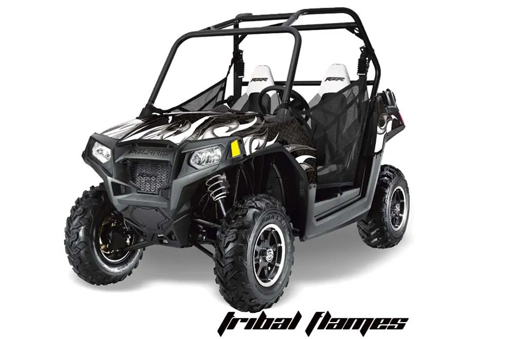 Polaris RZR 800 / 800S Graphic Kit - 2011-2014 Tribal Flames Black