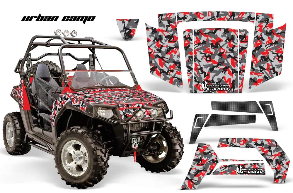 Polaris RZR 800 / 800S Graphic Kit - 2006-2010 Urban Camo Red
