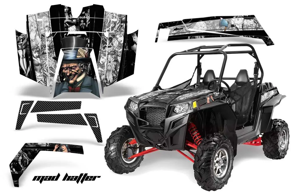 Polaris RZR 900 XP Graphic Kit - 2011-2014 Mad Hatter Black