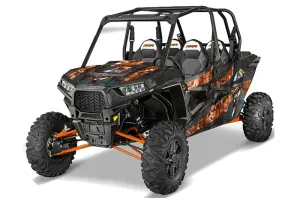 Polaris RZR 1000 XP 4 Door Graphic Kit - 2013-2018 Mad Hatter Orange