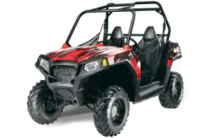 Polaris RZR 570 Graphic Kit - All Years Carbon X Red