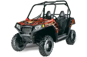 Polaris RZR 570 Graphic Kit - All Years Firestorm Red