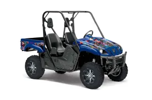 Yamaha Rhino 700 / 660 / 450 Graphic Kit - 2004-2013 Ed Hardy - Love Kills Blue