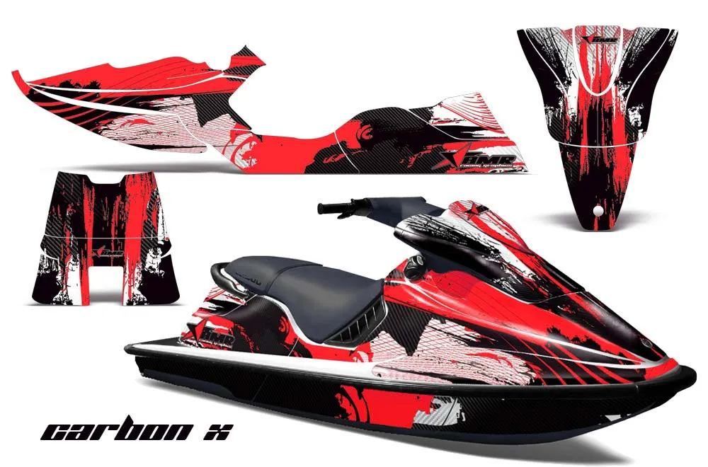 Sea Doo XP Bombardier Jet Ski Graphic Kit - 1994-1996 Carbon X Red