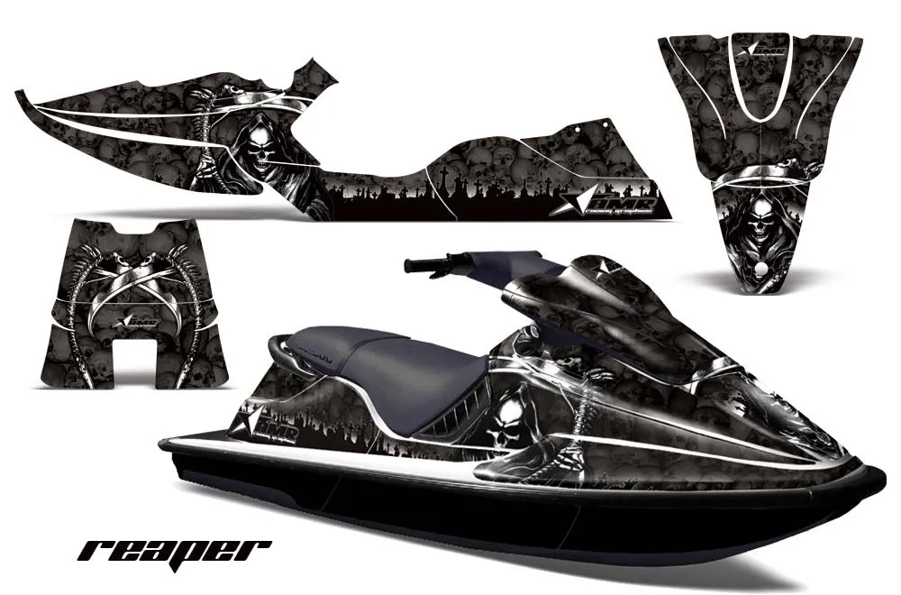 Sea Doo XP Bombardier Jet Ski Graphic Kit - 1994-1996 Reaper Black
