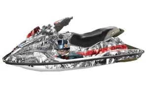 Sea Doo Bombardier GSX Jet Ski Graphic Kit - 1996-1999 Mad Hatter Red