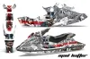 Sea Doo Bombardier GSX Jet Ski Graphic Kit - 1996-1999 Mad Hatter Red