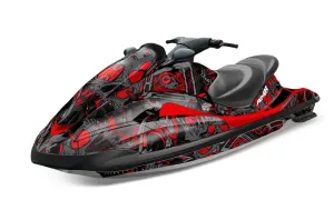 Yamaha Wave Runner Jet Ski Graphic Kit 2002-2005 Tune In Red