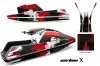 Yamaha Superjet Square Nose Jet Ski Graphic Kit - All Years Carbon X Red