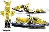 Yamaha Wave Raider Jet Ski Graphic Kit - 1994-1996 Reaper Yellow