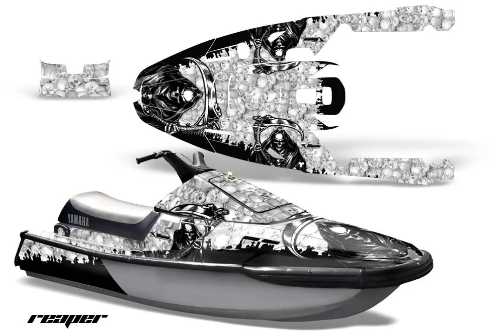 Yamaha Wave Runner 3 Jet Ski Graphic Kit - 1991-1996 Reaper White