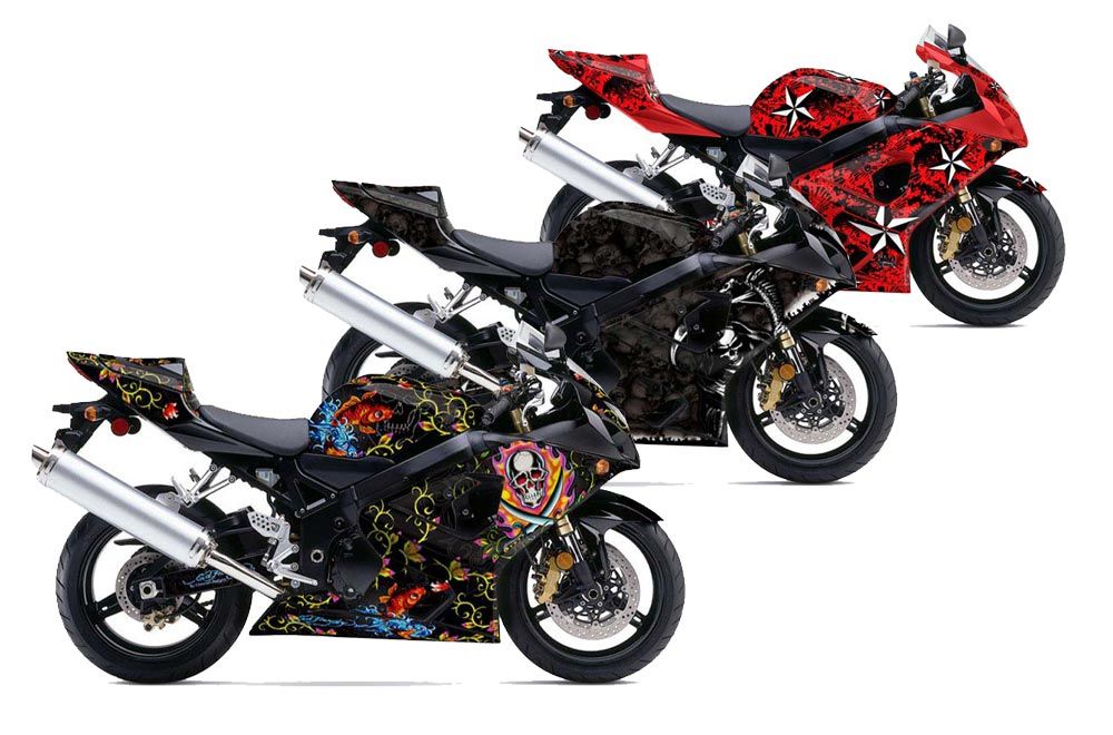 Suzuki GSXR 600 / 750 Custom Graphic Kit - 2004-2005
