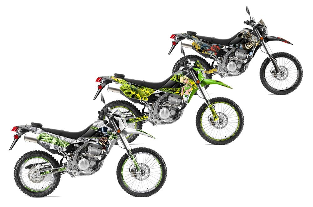 Kawasaki KLX250 Enduro Dirt Bike Custom Graphic Kit - 2008-2018