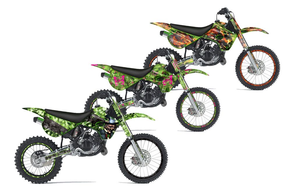 Kawasaki KX100 Dirt Bike Custom Graphic Kit - 1995-1997