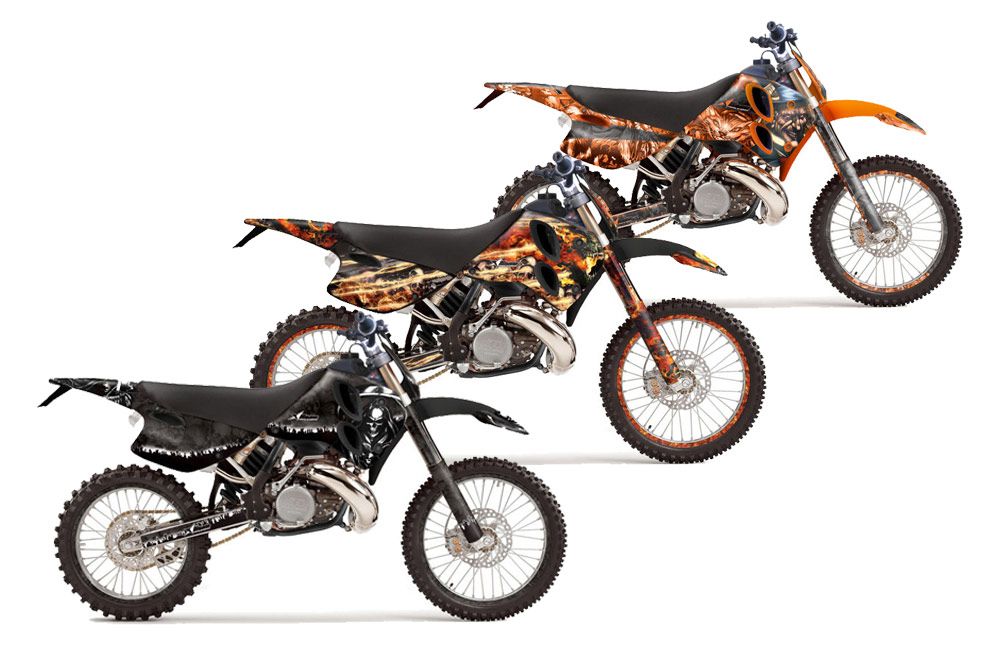 KTM C6 XC 2 Stroke Dirt Bike Custom Graphic Kit - 1993-1997