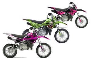 Kawasaki KLX110L Dirt Bike Graphic Kit