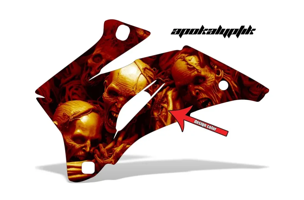 Apokalyptik design shown on a set of graphic panels