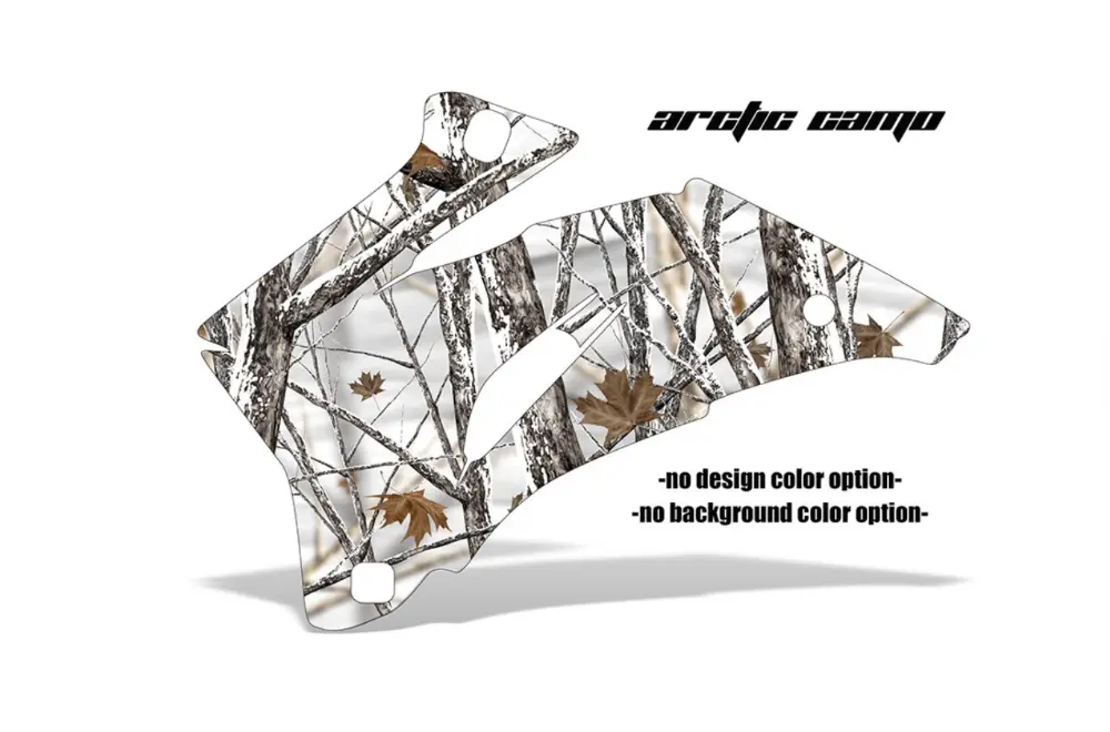 Arctic Camo design shown on a set of graphic panels