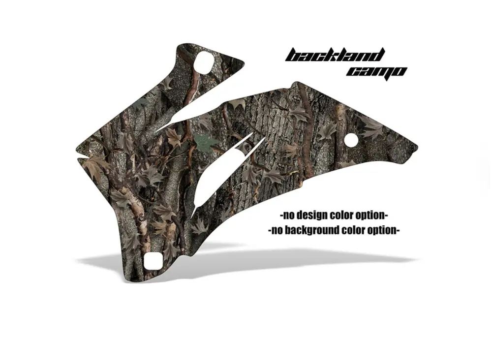 Backland Camo design shown on a set of graphic panels