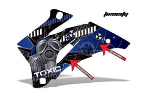 Polaris Outlaw500 Outlaw525 2006-2008 Decal Graphic Kit ATV Quad Wrap Deco Outlaw 500 525 REAPER RED 