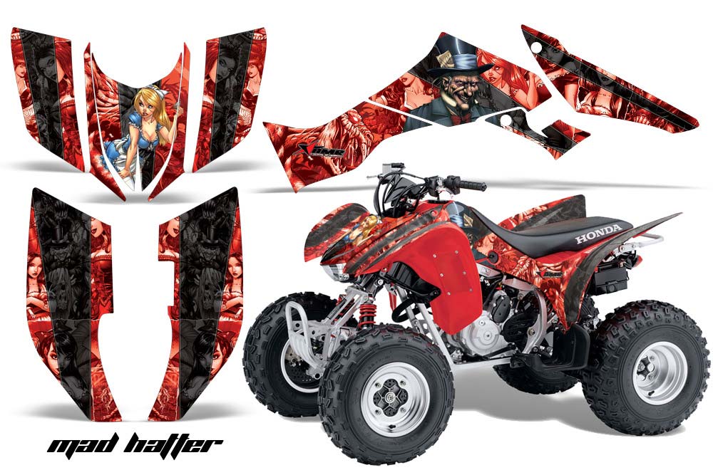 Honda TRX 300EX ATV Graphic Kit - 2007-2013 Mad Hatter Red