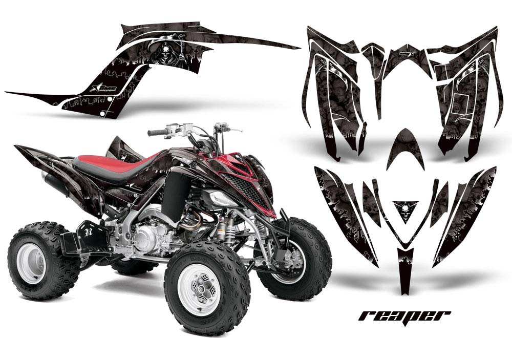 Yamaha Raptor 700 ATV Graphic Kit - 2006-2012 Reaper Black