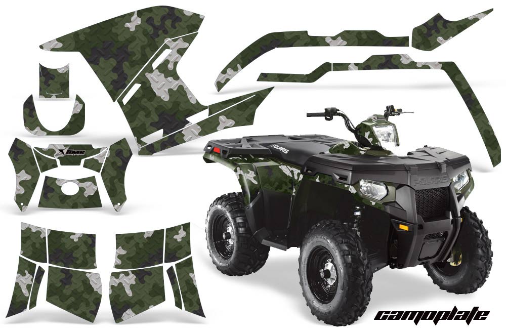 Polaris Sportsman 800 / 500 ATV Graphic Kit - 2011-2015 Camoplate Army