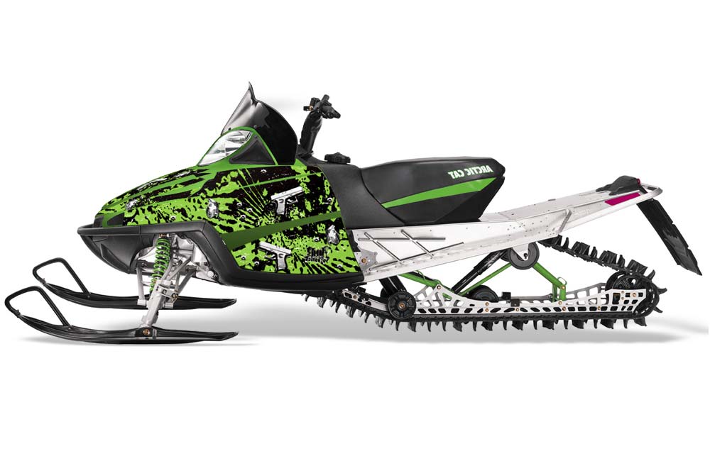 Arctic Cat M Series / Crossfire Sled Graphic Kit - All Years Glock Green