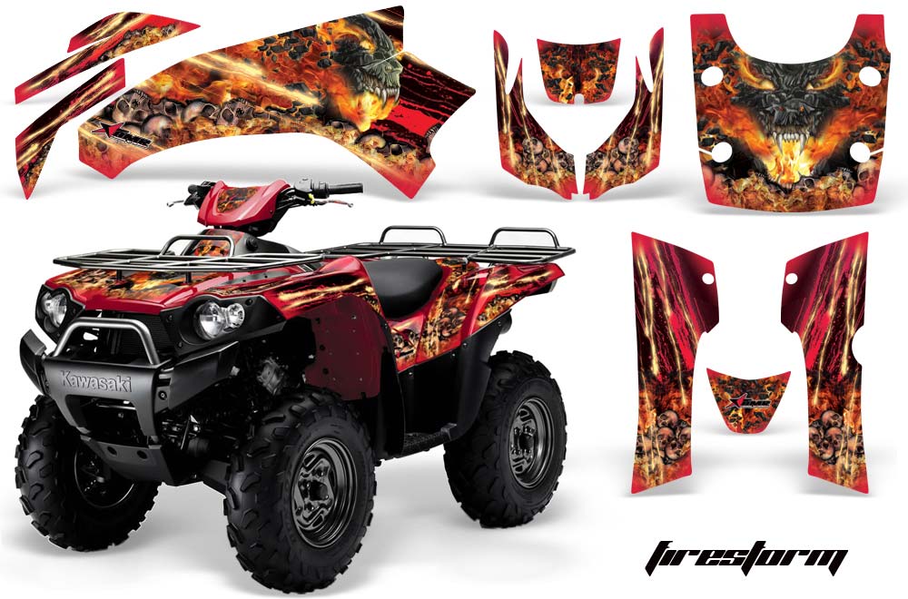 Kawasaki Brute Force 650i 4x4 ATV Custom Graphic Kit - 2004-2012
