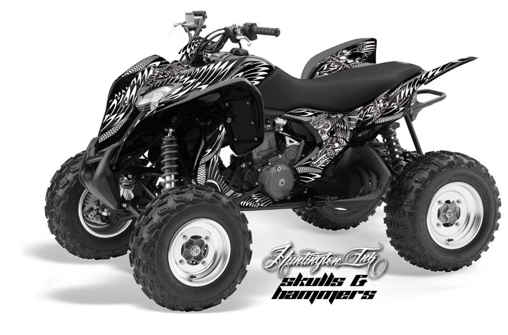 Honda TRX 700 XX ATV Graphic Kit - 2009-2015 Skulls and Hammers White