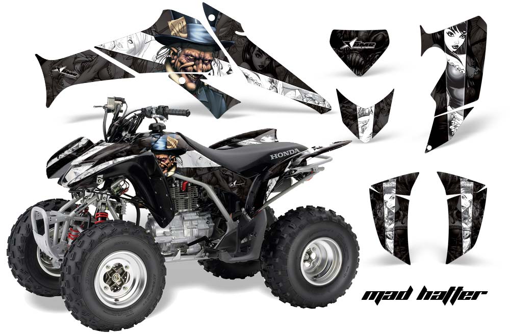 Honda TRX 250EX / 250R / 250X ATV Graphic Kit - 2006-2018 Mad Hatter Black