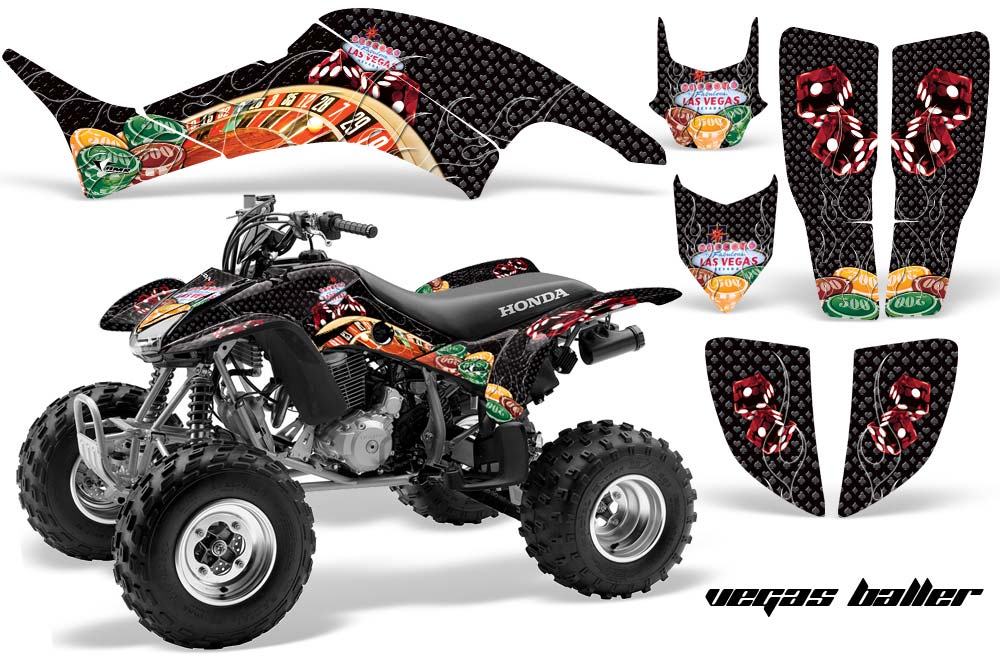 Honda TRX 400EX ATV Graphic Kit - 1999-2007 Vegas Baller Black