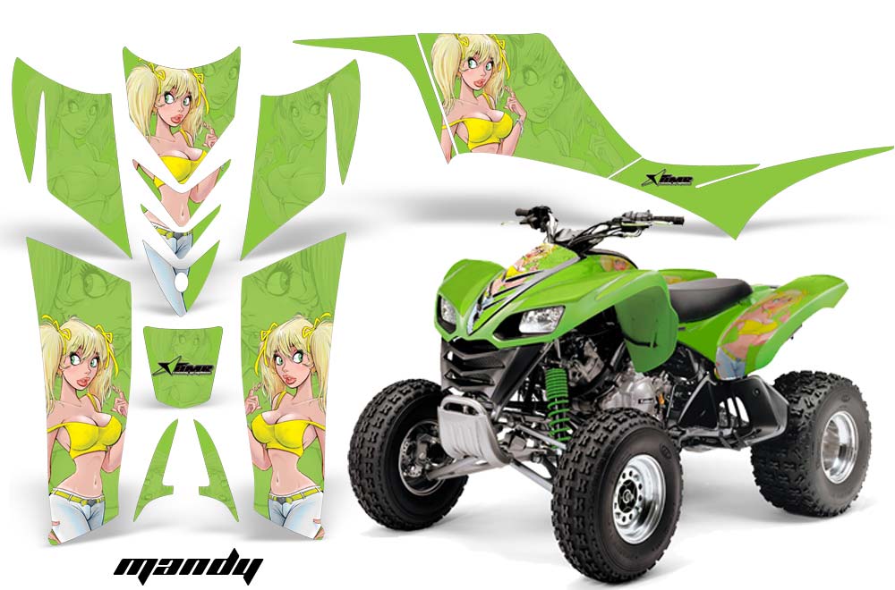 Kawasaki KFX 700 ATV Custom Graphic Kit - 2004-2009