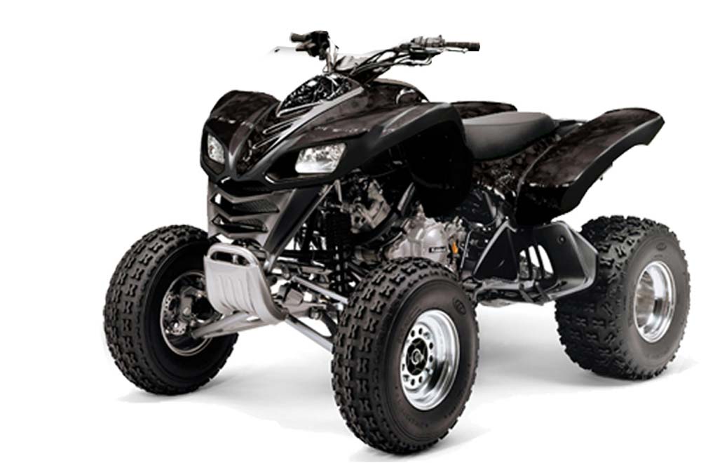 Kawasaki KFX 700 ATV Graphic Kit - 2004-2009 Reaper Black