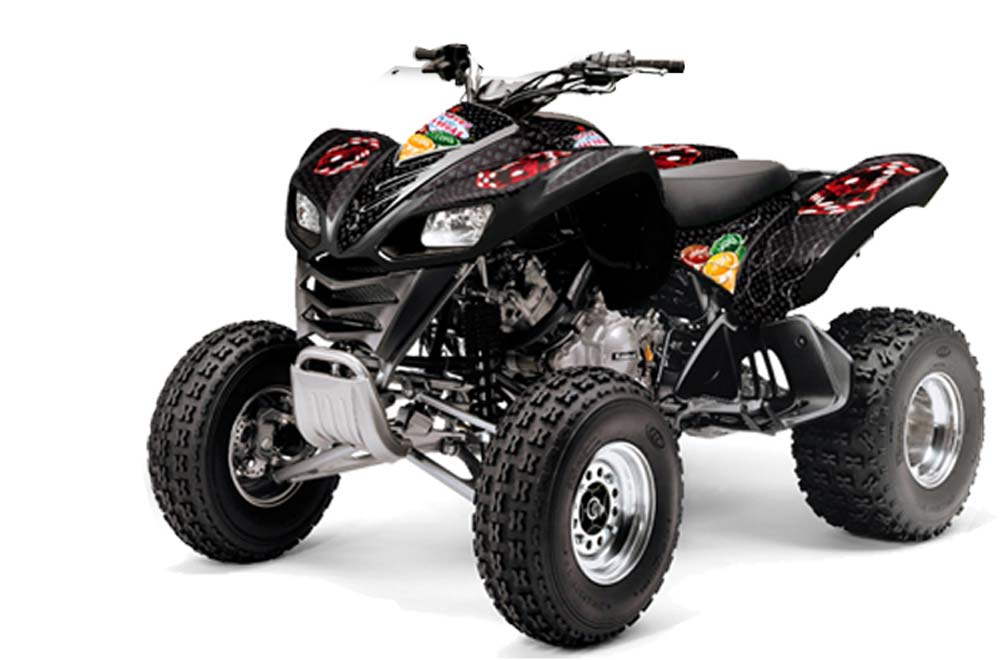 Kawasaki KFX 700 ATV Graphic Kit - 2004-2009 Vegas Baller Black