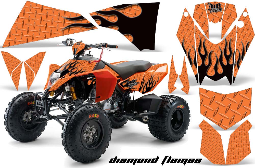 KTM 450 / 505 / 525 ATV Custom Graphic Kit - 2008-2010