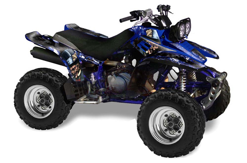 Yamaha Warrior 350 ATV Graphic Kit - All Years Mad Hatter Blue