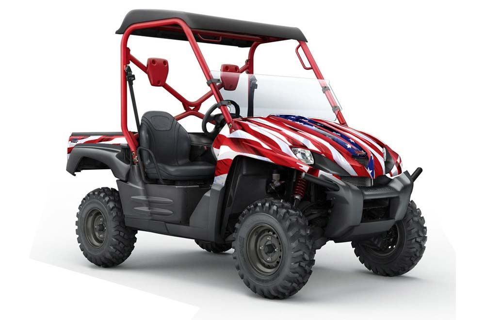 Kawasaki Teryx 750 Graphic Kit - 2007-2009 Stars n Stripes Red White & Blue