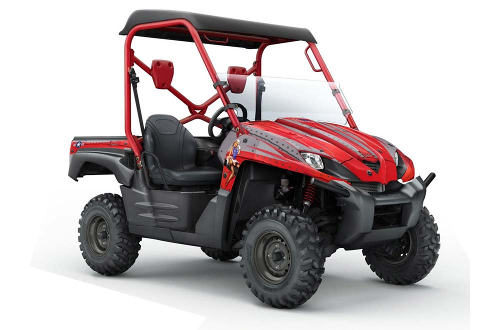 Kawasaki Teryx 750 Graphic Kit - 2007-2009 T Bomber Red