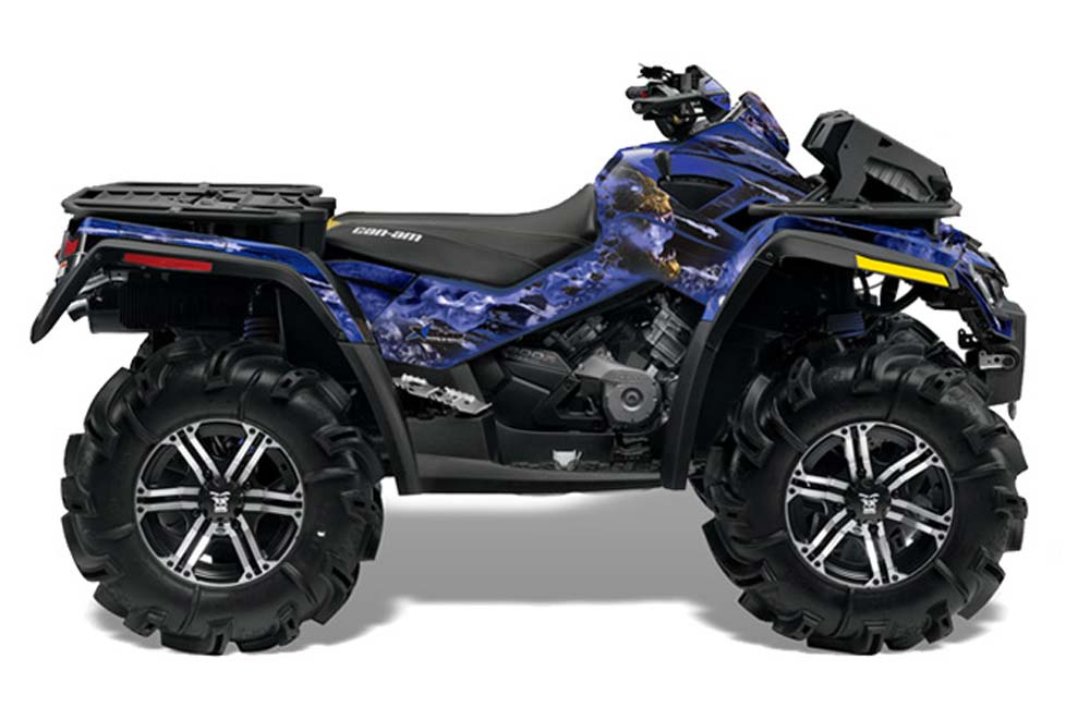Can Am Outlander XMR 800R ATV Graphic Kit - 2006-2012 Firestorm Blue