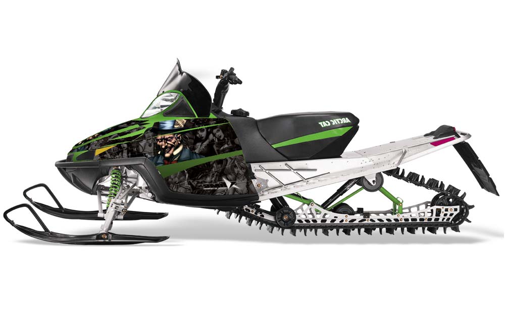 Arctic Cat M Series / Crossfire Sled Graphic Kit - All Years Mad Hatter Black
